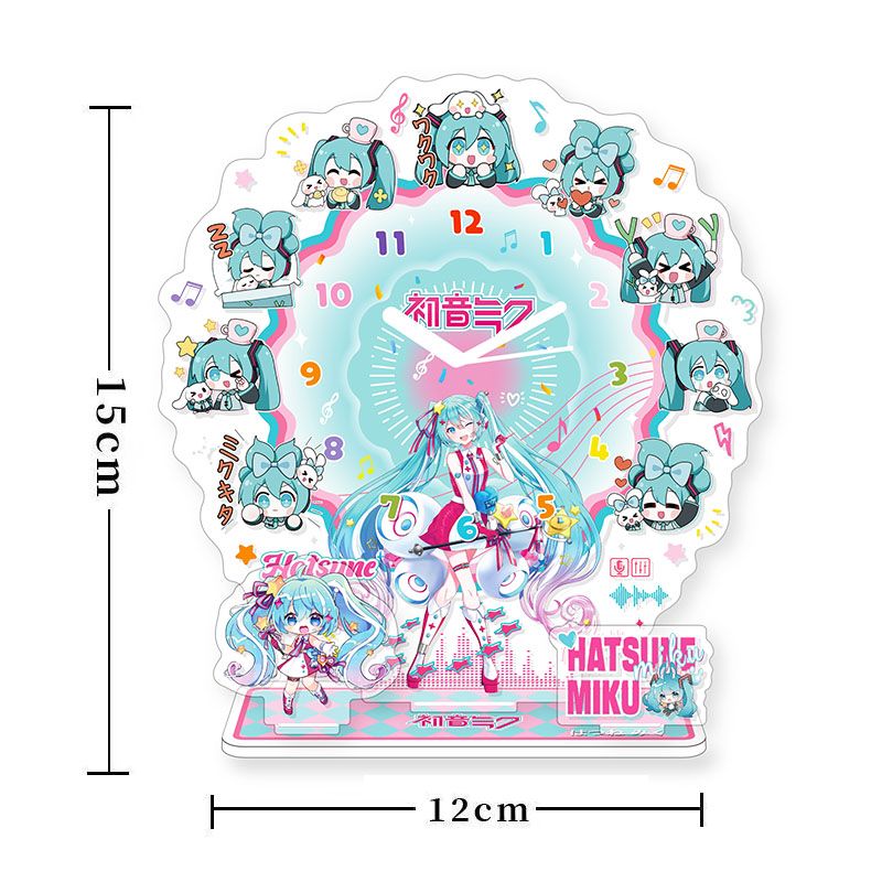 Acrylic Cosplay Prop - Hatsune Miku Anime Acrylic Clock Stand