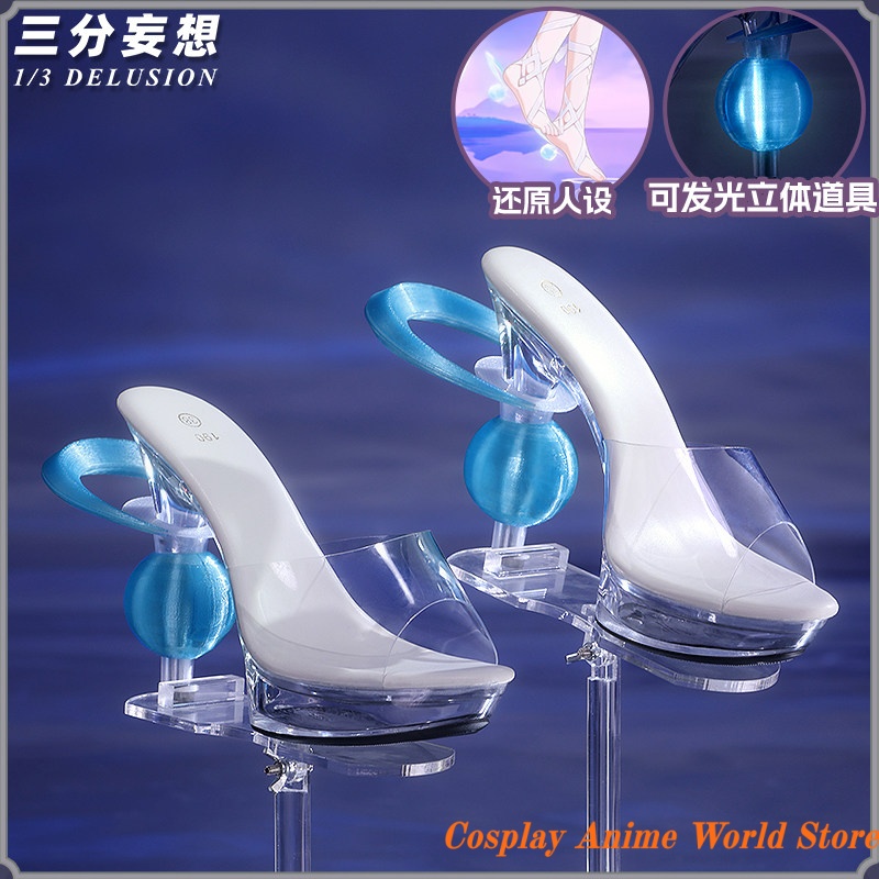 Prop Para Cosplay - Genshin Impact Damselette Columbina Cosplay Shoes
