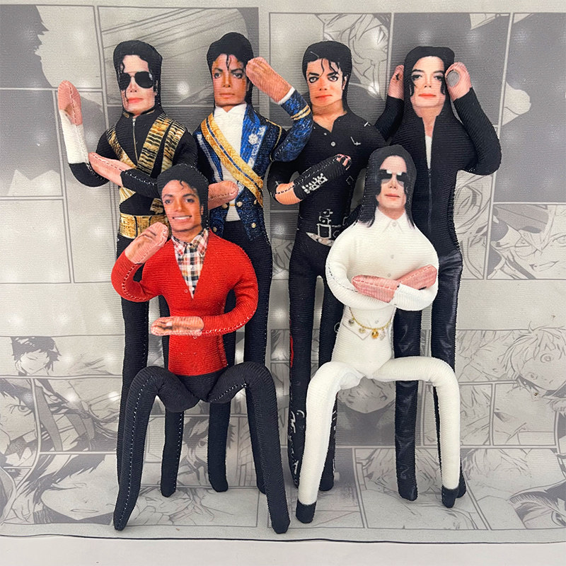 Prop Para Cosplay - Michael Jackson Movable Joint Plush Stuffed