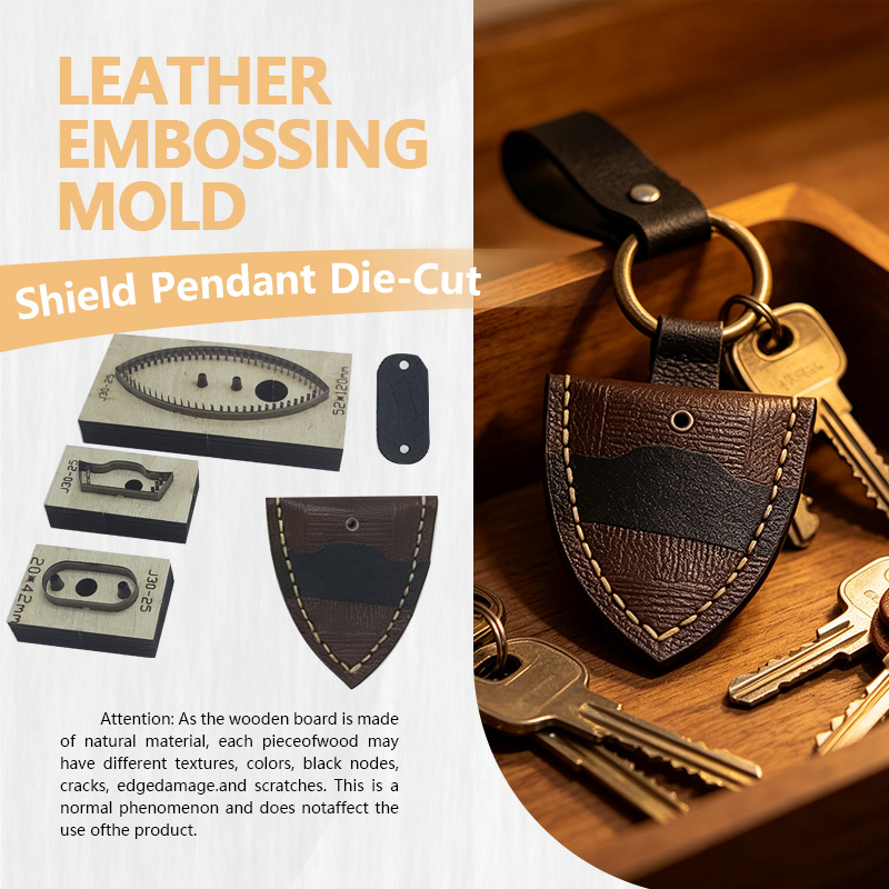 Craft Knife Set - Leather Shield Three-Piece Set Knife Template