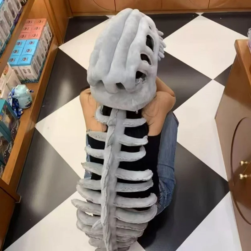 Creative Fishbone Shaped Plush - Fishbones Cosplay Prop 评论和价格