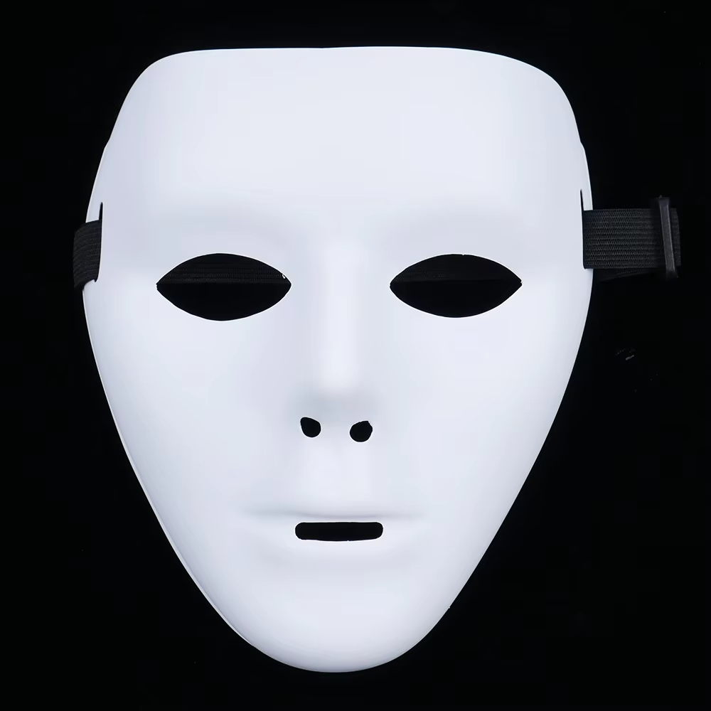 Halloween Pvc White Face Mask  - Cosplay Prop Paint 评论和价格