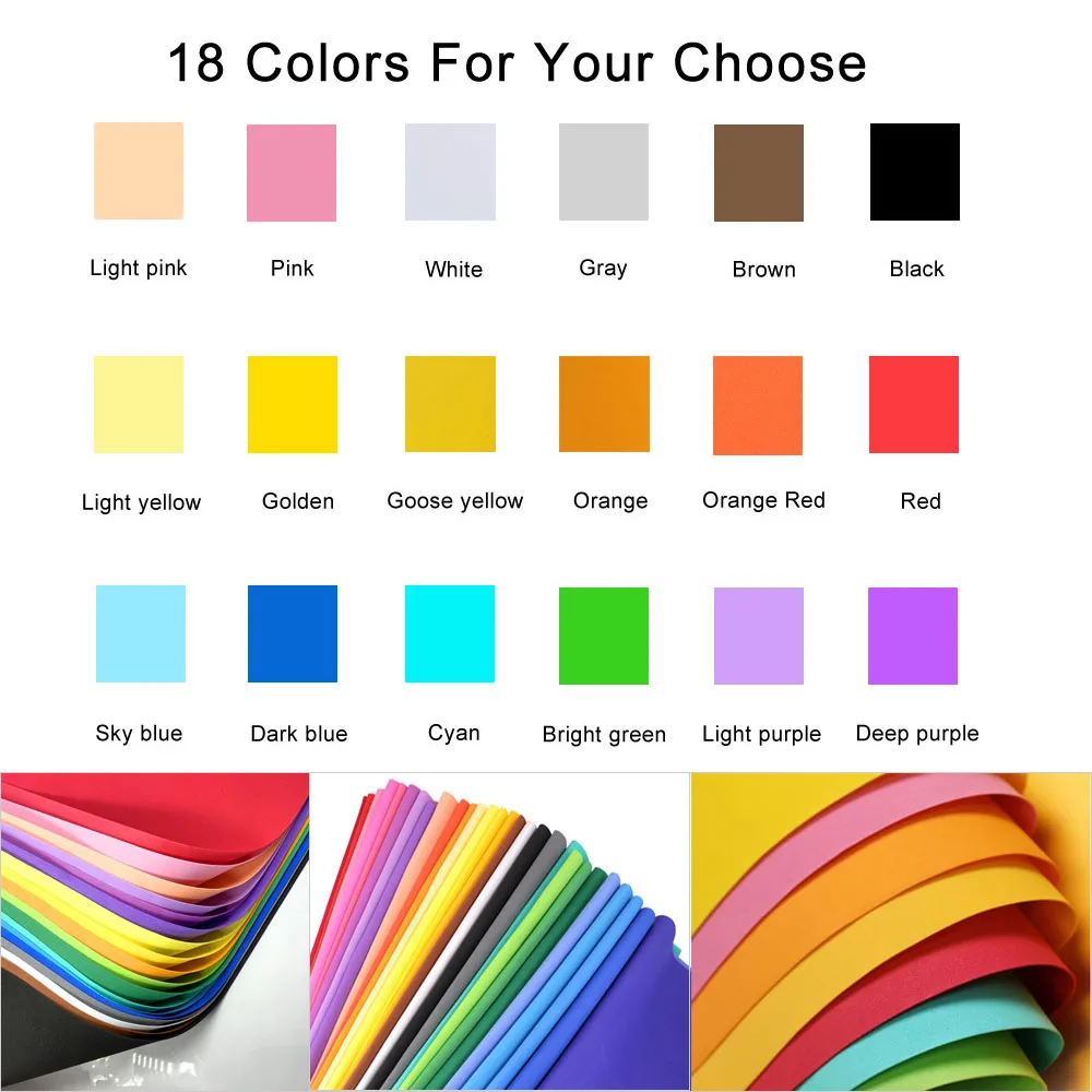 1/18Pcs Colorful EVA Foam Shee - Cosplay Props Eva Foam 评论和价格