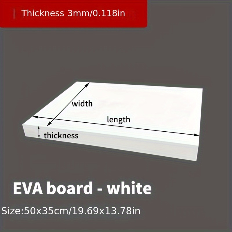 EVA Foam Board 14x39 Inch, 3mm - Cosplay Props Eva Foam 评论和价格