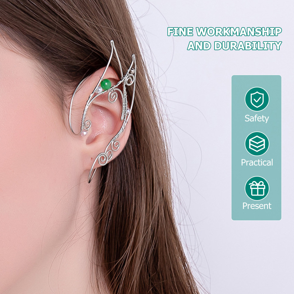 1Pair Fairy Ear Cuffs Non Pier - Cosplay Prop Designer 评论和价格