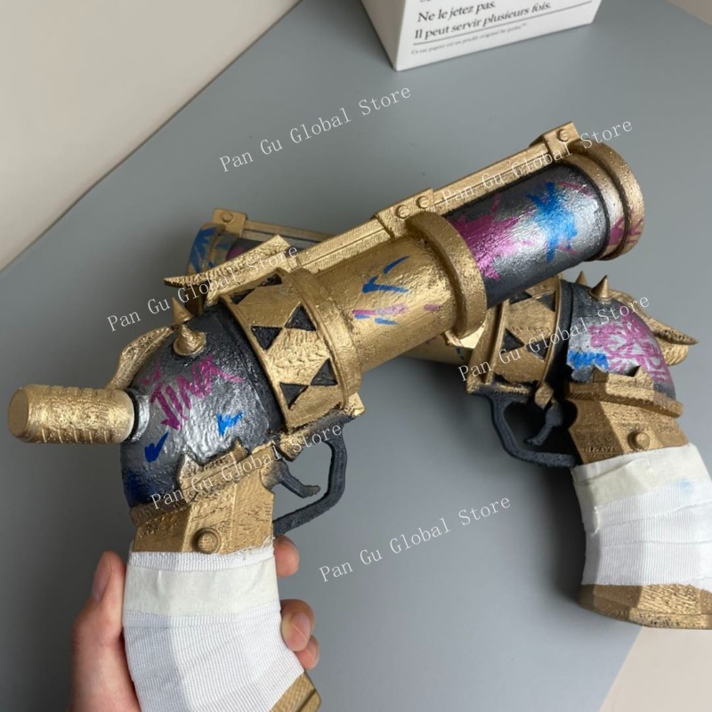 28cm/11.02in Jinx Pistol Custo - Cosplay Prop Pistol 评论和价格