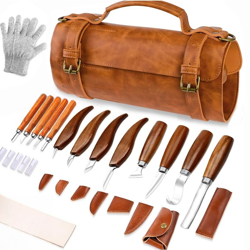 Handmade Wood Carving Tool Set - Craft Knife Set 评论和价格