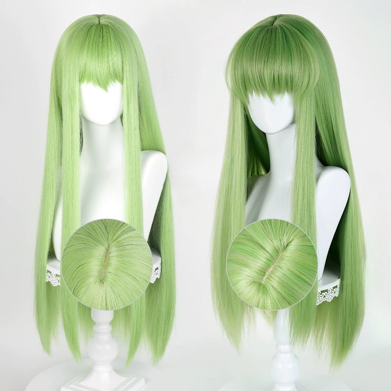 Anime CC Cosplay Green Wig Lon - Prop Para Cosplay 评论和价格