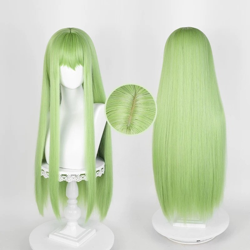 Anime CC Cosplay Green Wig Lon - Prop Para Cosplay 评论和价格