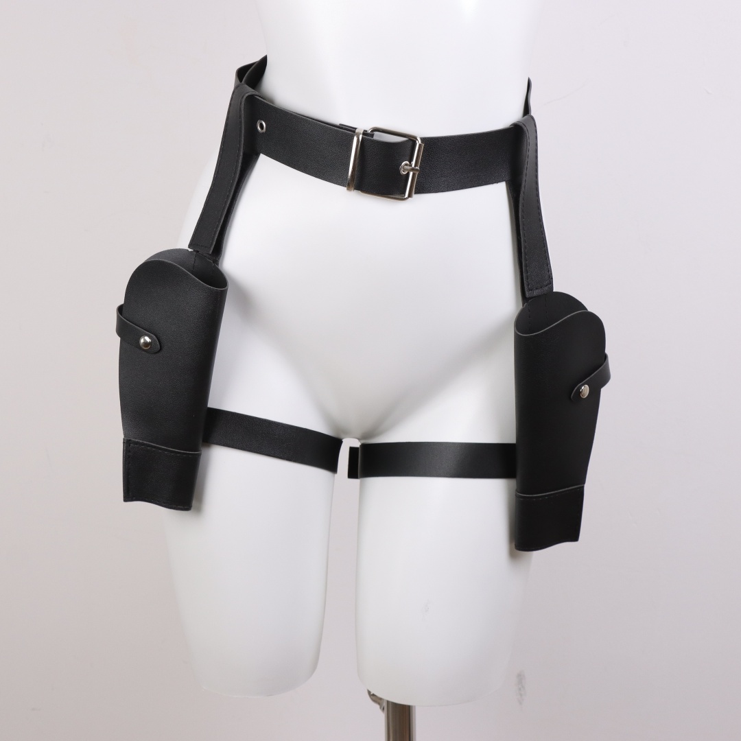 Adult Vintage PU Leather Waist - Cosplay Prop Pistol 评论和价格