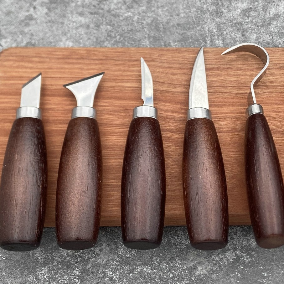 5pc Wood Carving Tools Set Oak - Craft Knife Set 评论和价格