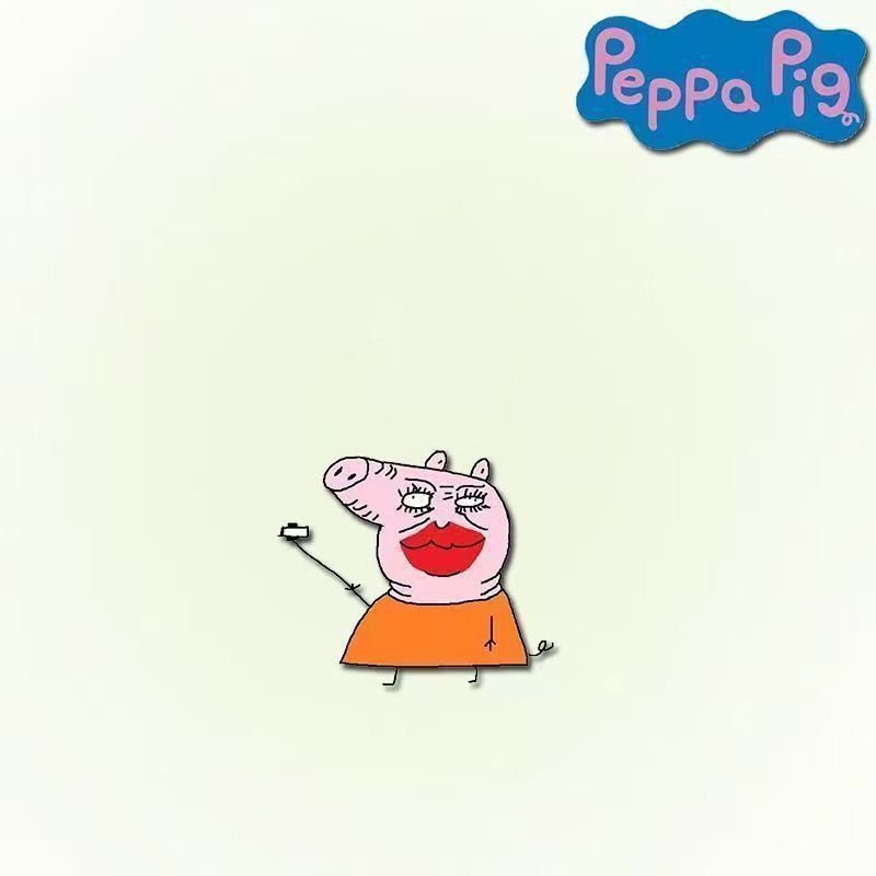 Peppa Pig Abstract Funny Face  - Acrylic Cosplay Prop 评论和价格